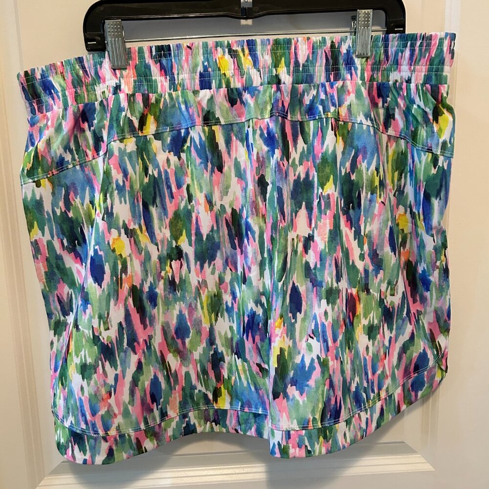RBX Activewear Skort Women's XL Waterfall Front Pockets Tulip Hem - Picture 3 of 5